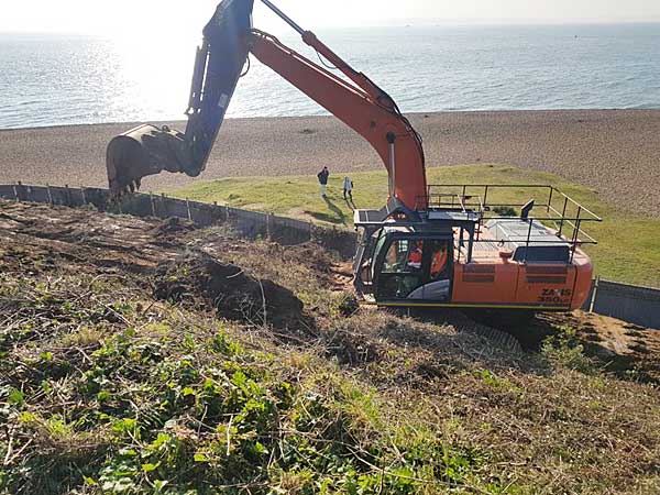 excavation project at for gilkicker in gosport